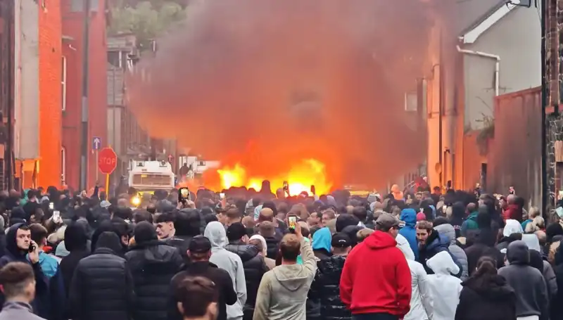 Kuzey İrlanda'da Cinsel Saldırı Protestosu: Evlerin Ateşe Verilmesi Halkın Tepkisi