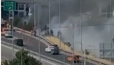 Anadolu Otoyolu’nda Korkutan Yangın: Sigara İzmariti Sebep Oldu