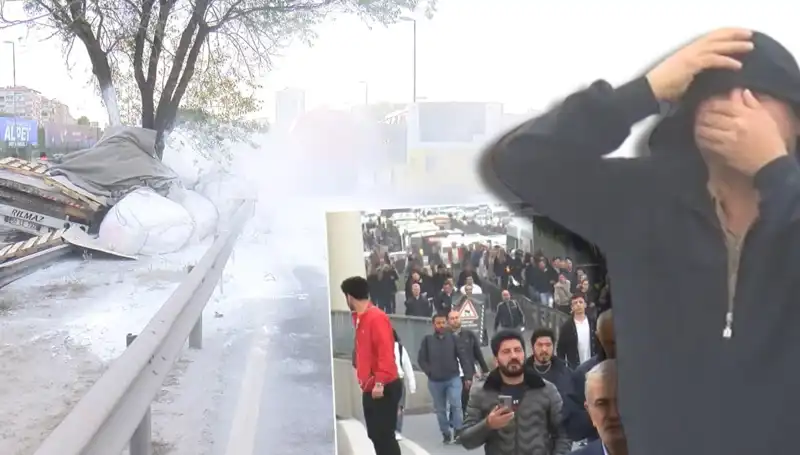 D-100'de Alçı Yüklü TIR'ın Kazası Trafiği Alt Üst Etti