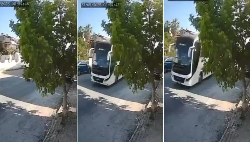 Yolda Yatan Köpeği Ezip Geçen Araç Kameralara Yansıdı!